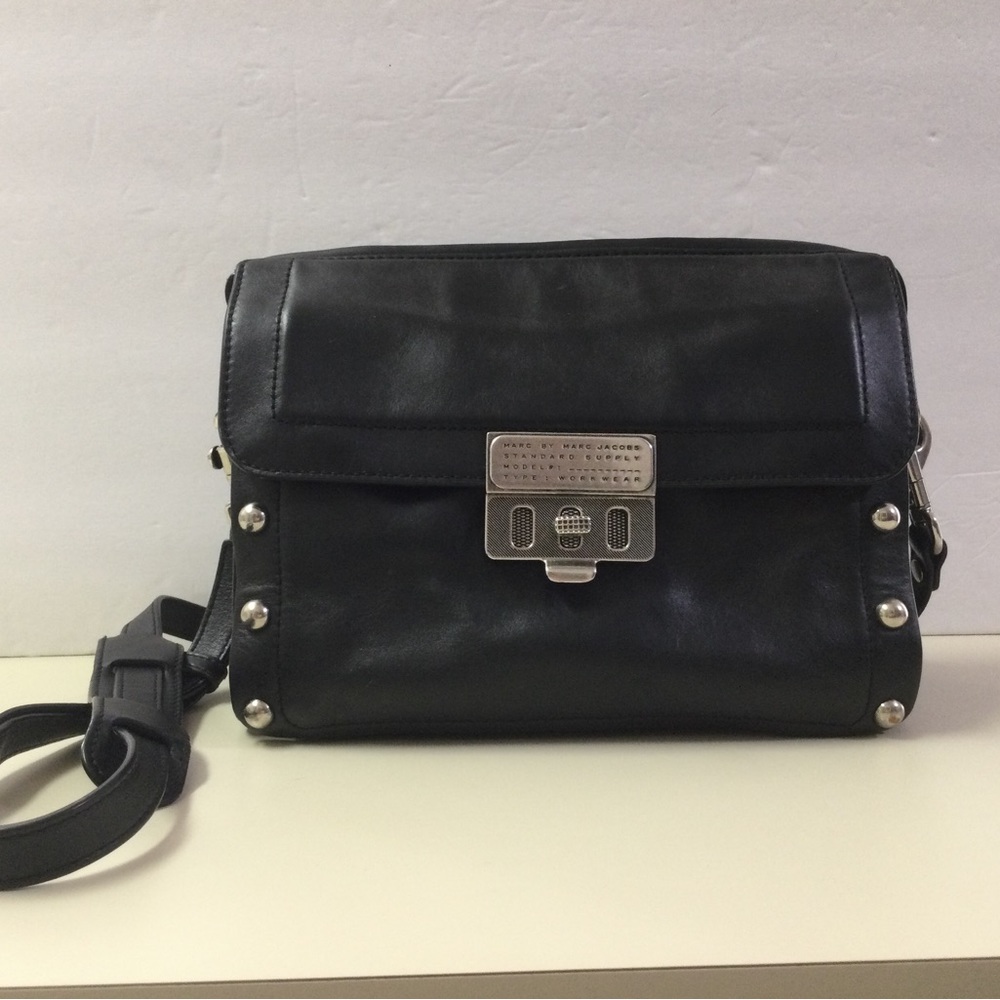 Marc by Marc Jacobs Leather Work Wear Studded Crossbody